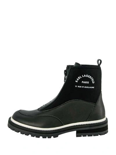 Karl Lagerfeld Kids Ankle Boots For Girls In Black