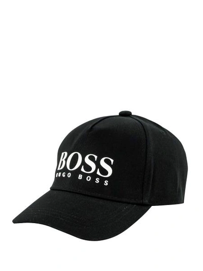 Hugo Boss Kids Cap For Boys In Black