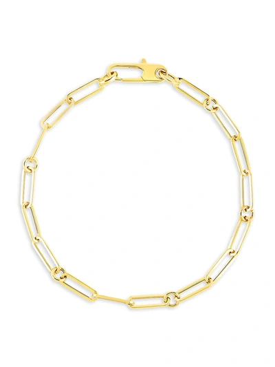 Roberto Coin 18k Yellow Gold Paperclip Chain Bracelet