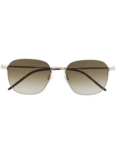 Saint Laurent New Wave Sl 299 Sunglasses In 棕色