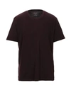 Majestic T-shirt In Maroon