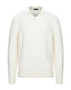 Zanone Sweaters In Ivory