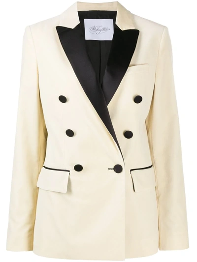 Redemption Double Breasted Long-sleeve Blazer In Neutrals