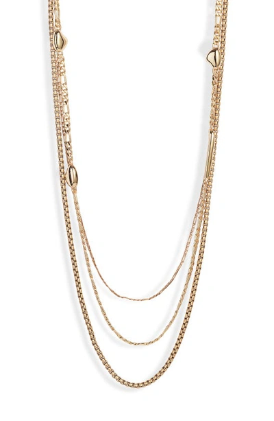 Jenny Bird Salento Layered Chain Link Necklace In High Polish Gold