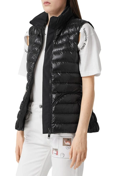 Burberry Women's Bideford Quilted Down Vest In Black