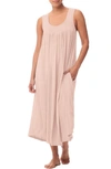 Papinelle Pleated Nightgown In Rose