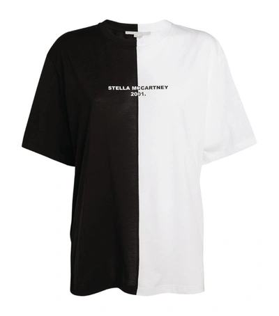 Stella Mccartney Contrast Color T-shirt In Black/white