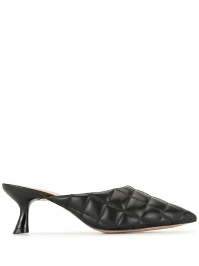 Vicenza Pointed Mule Pumps In Black