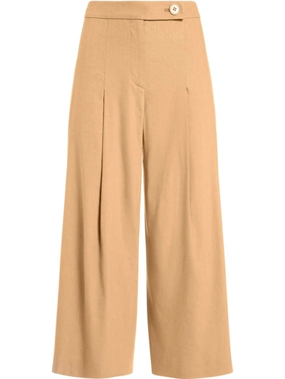 Alice And Olivia Scarlet Trousers In Brown