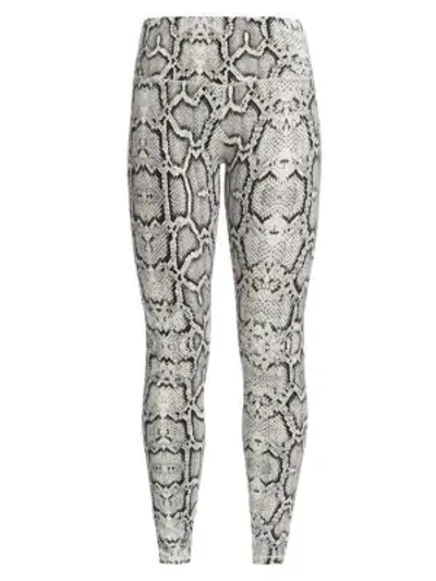 Varley Century Python Leggings In Ivory Cobra