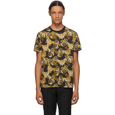 Versace Jeans Couture Men's Baroque Logo Graphic T-shirt In Black
