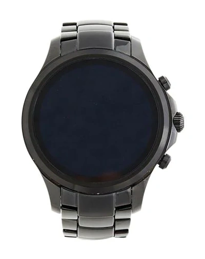 Emporio Armani Wrist Watch In Black