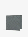 Bottega Veneta Intrecciato Leather Bifold Wallet In Slate Blue