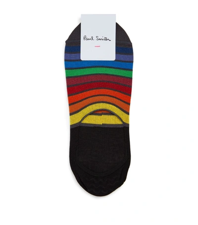 Paul Smith Striped Invisible Cotton-blend Socks