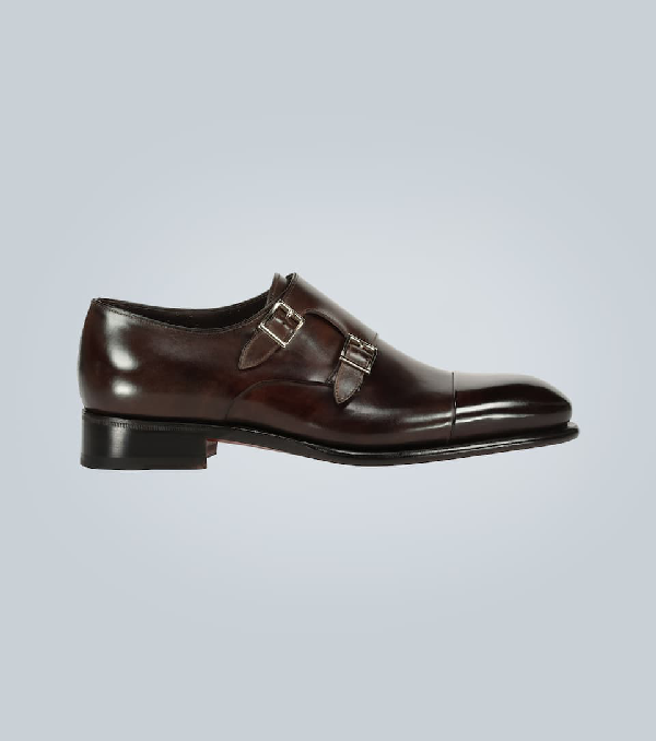 santoni monk strap
