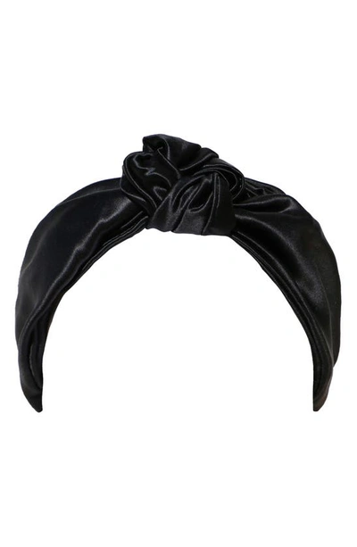 Slip Pure Silk The Knot Headband In Black