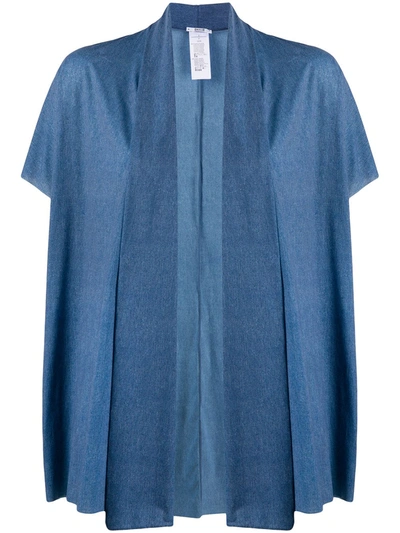 Wolford Taylor Draped Cardigan In Blue