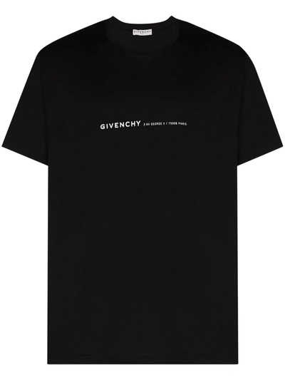 Givenchy Black X Browns 50 Address Logo T-shirt In Schwarz