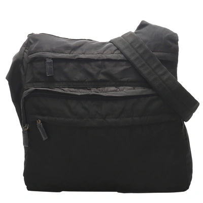 Pre-owned Prada Black Tessuto Nylon Crossbody Bag