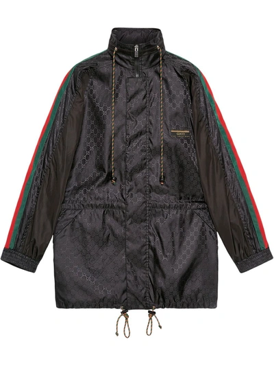 Gucci Nylon Windbreaker In Black