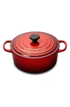 Le Creuset Signature 5 1/2 Quart Round Enamel Cast Iron French/dutch Oven In Cherry