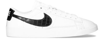 Nike Blazer Low Sneakers In Black In White Black