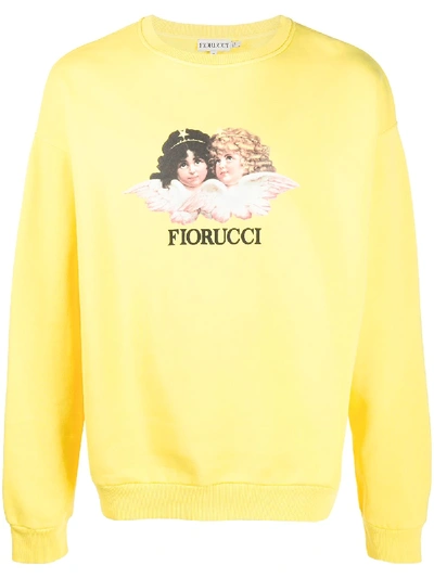 Fiorucci Angels Sweatshirt In Yellow