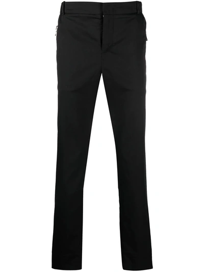 Balmain Tailored Straight-leg Trousers In Black