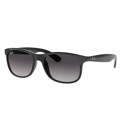 Ray Ban Andy Sunglasses Black Frame Grey Lenses 55-17