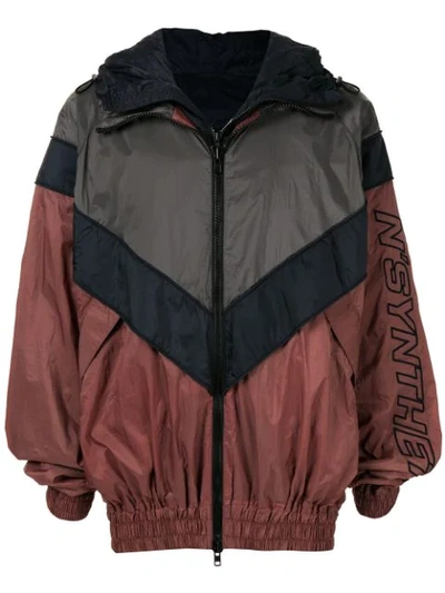 Juunj Oversized Retro Stripe Jacket In Multicolour