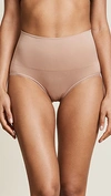 Yummie Seamlessly Shaped Ultralight Briefs In Almond