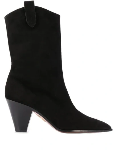 Aquazzura Saint Honore' Bootie 70 In Black