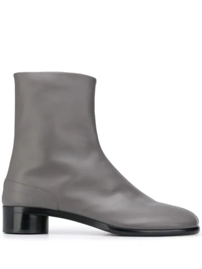 Maison Margiela Grey Leather Tabi Boots