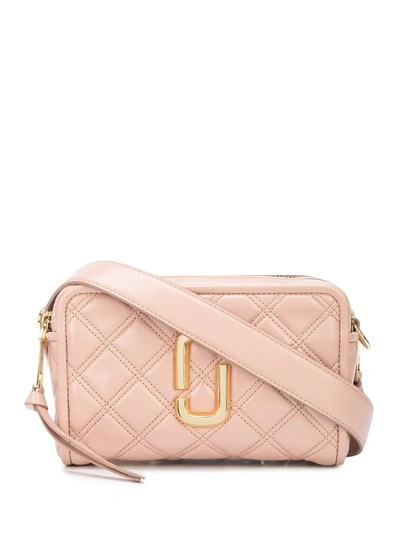 Marc Jacobs The Softshot Quilted Leather Camera Bag In Nude
