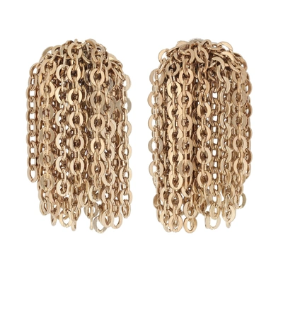 Jw Anderson Chain Tassel Earrings In Gold