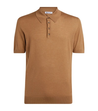 Johnstons Of Elgin Cashmere-silk Polo Shirt