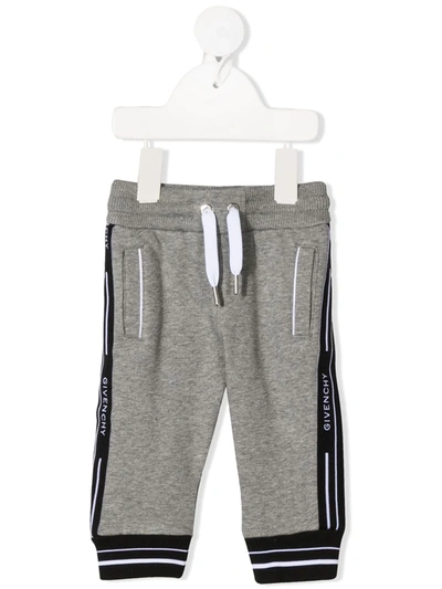 Givenchy Babies' Kids Logo Tape Sweatpants (6-36 Months) In Grey