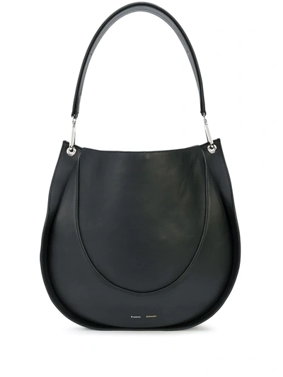 Proenza Schouler Arch Small Leather Shoulder Bag In Black