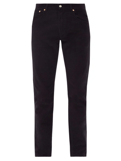 Belstaff Longton Cotton-corduroy Slim-leg Trousers In Black