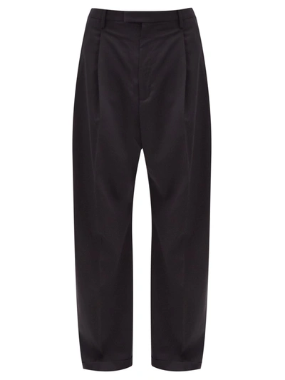 Barena Venezia Braghier Wide-leg Wool-blend Trousers In Black