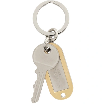 Maison Margiela Gold & Silver Keys Keychain In 964 Ylwgld