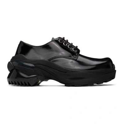 Maison Margiela Exaggerated-sole Leather Derby Shoes In Black