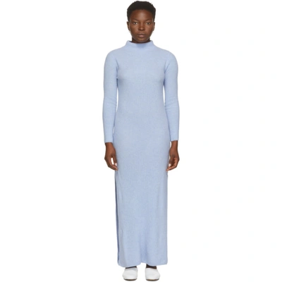 Arch4 Blue Cashmere Paris Dress In Cornflower