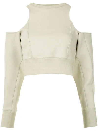 Ground Zero Cold-shoulder Jumper In Neutrals