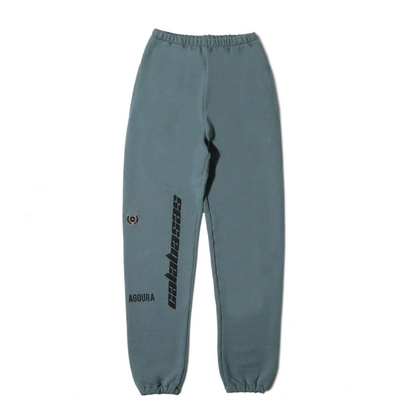 Pre-owned Yeezy  Calabasas Embroidered French Terry Pants Hospital Blue
