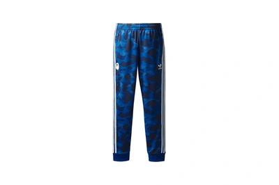 Pre-owned Bape X Adidas Adicolor Track Pants Blue ModeSens