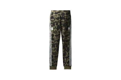 Pre-owned Bape  X Adidas Adicolor Track Pants Olive Cargo