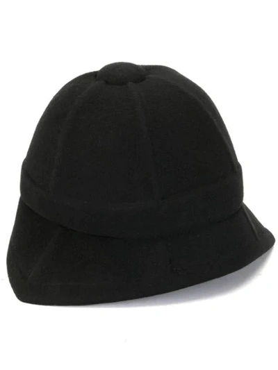 Takahiromiyashita The Soloist Wide Brim Wool Cap In Black