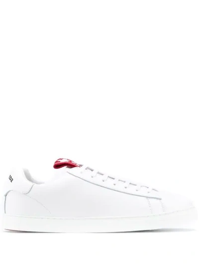 Dsquared2 Logo Stripe Low-top Sneakers In White
