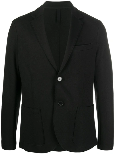 Harris Wharf London Single-breasted Fitted Blazer In Black